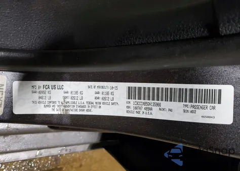 2016 Chrysler 200 Limited from USA, damaged, VIN 1C3CCCAB5GN135966
